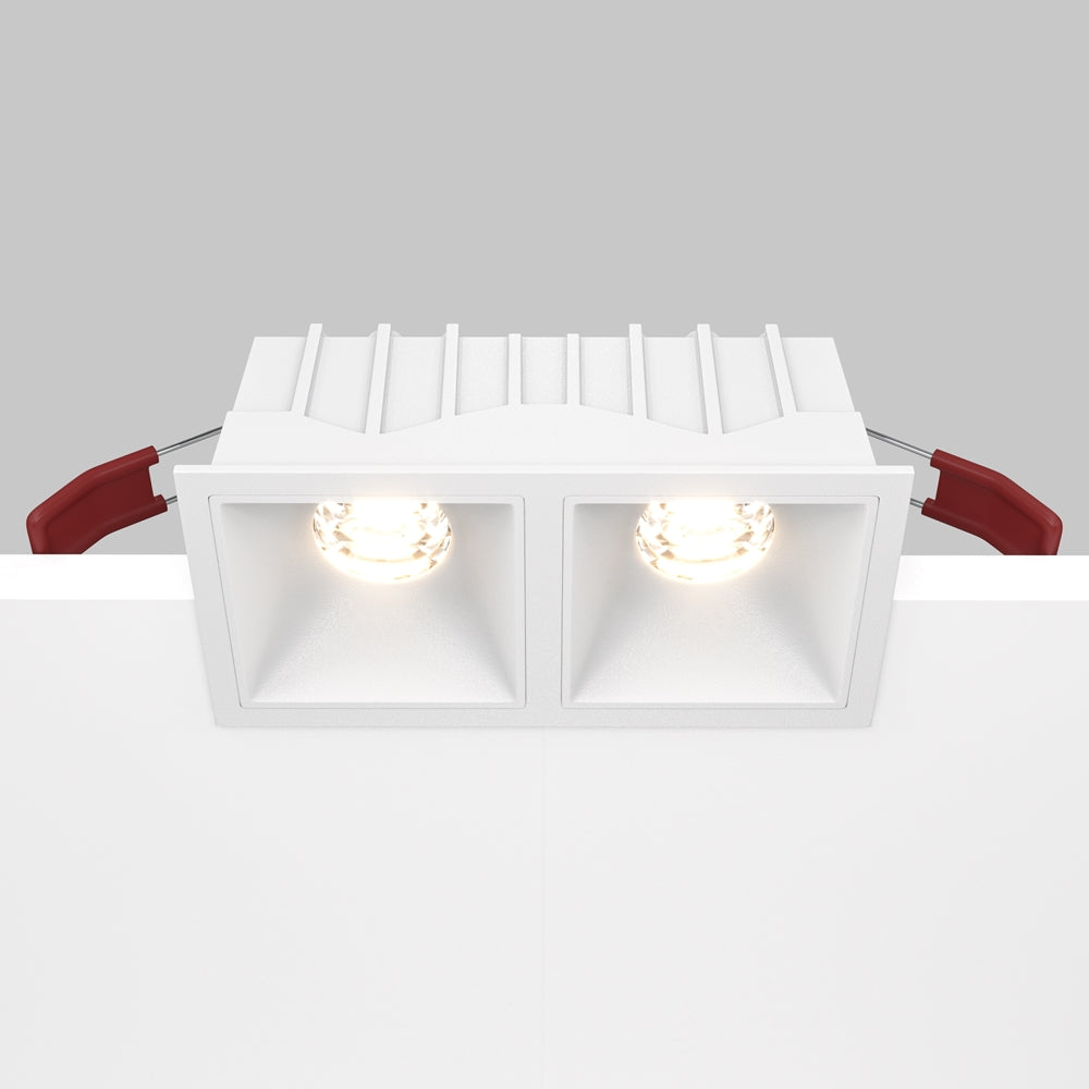 Maytoni downlight Alfa LED 10W 36° indbygget firkantet lampe, hvid