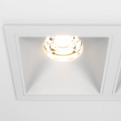 Maytoni downlight Alfa LED 10W 36° indbygget firkantet lampe, hvid
