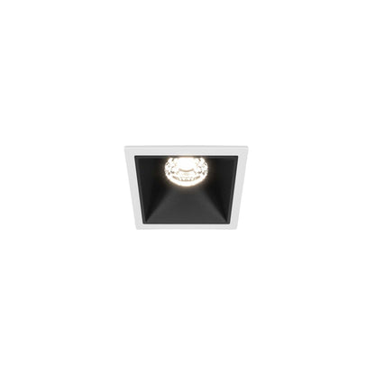 Maytoni downlight Alfa LED 10W 36° indbygget firkantet lampe, sort