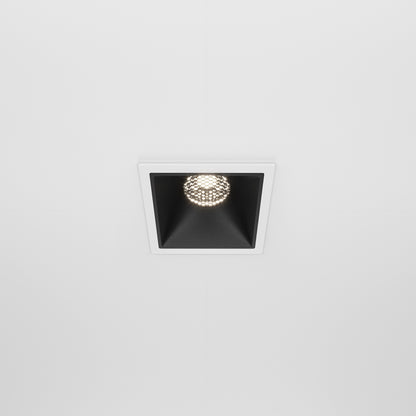 Maytoni downlight Alfa LED 10W 36° indbygget firkantet lampe, sort