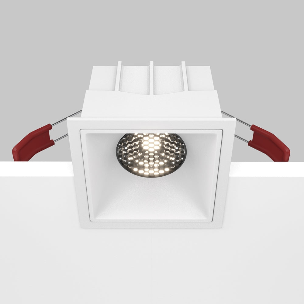 Maytoni downlight Alfa LED 15W 36° indbygget firkantet lampe, hvid
