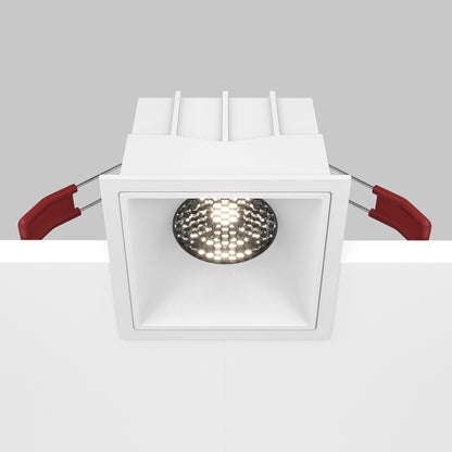 Maytoni downlight Alfa LED 15W 36° indbygget firkantet lampe, hvid
