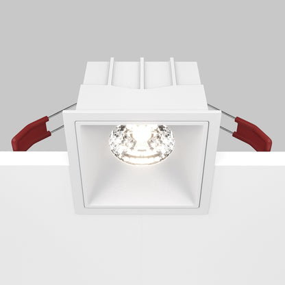 Maytoni downlight Alfa LED 15W 36° indbygget firkantet lampe, hvid