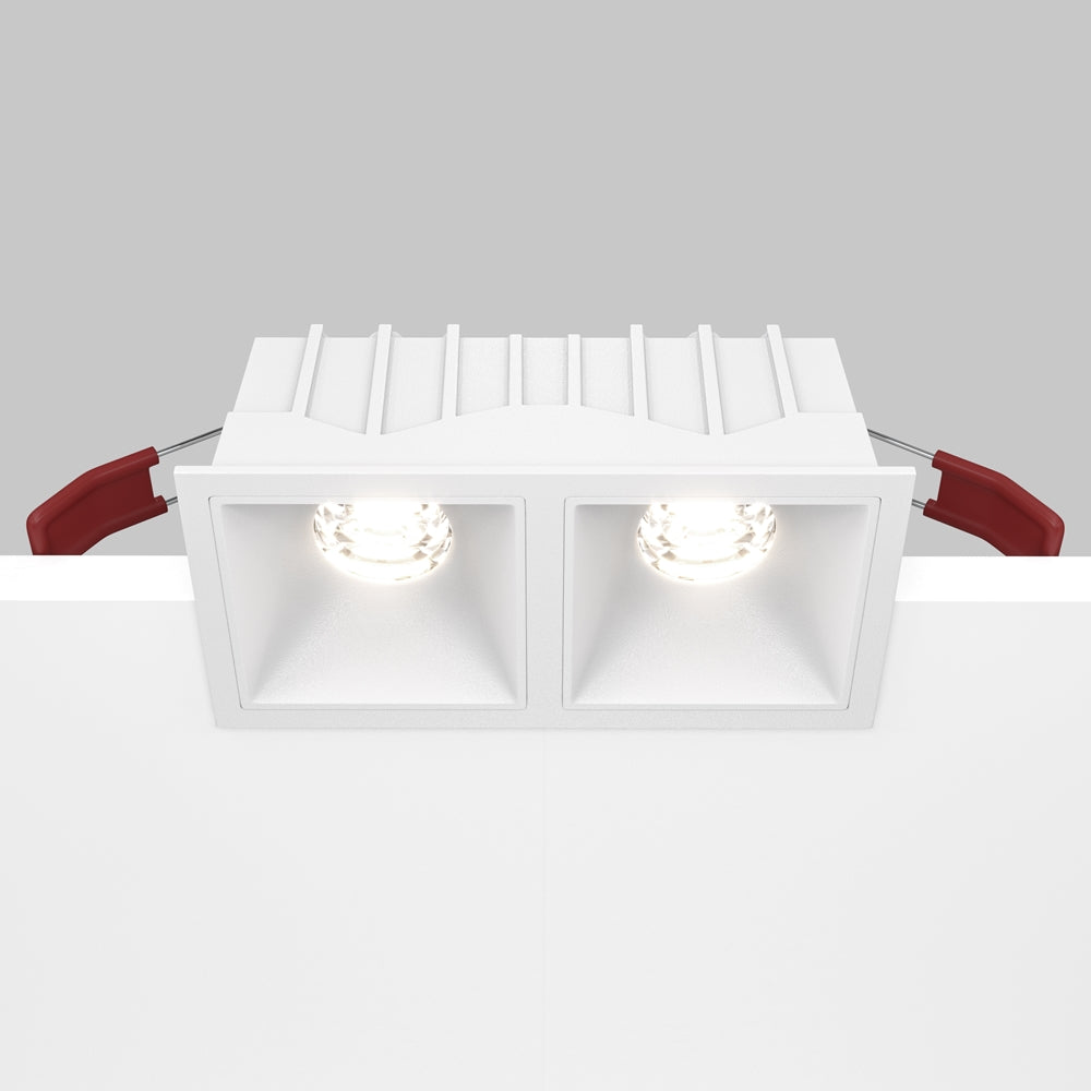 Maytoni downlight Alfa LED 10W 36° indbygget firkantet lampe, hvid