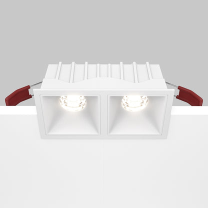 Maytoni downlight Alfa LED 10W 36° indbygget firkantet lampe, hvid