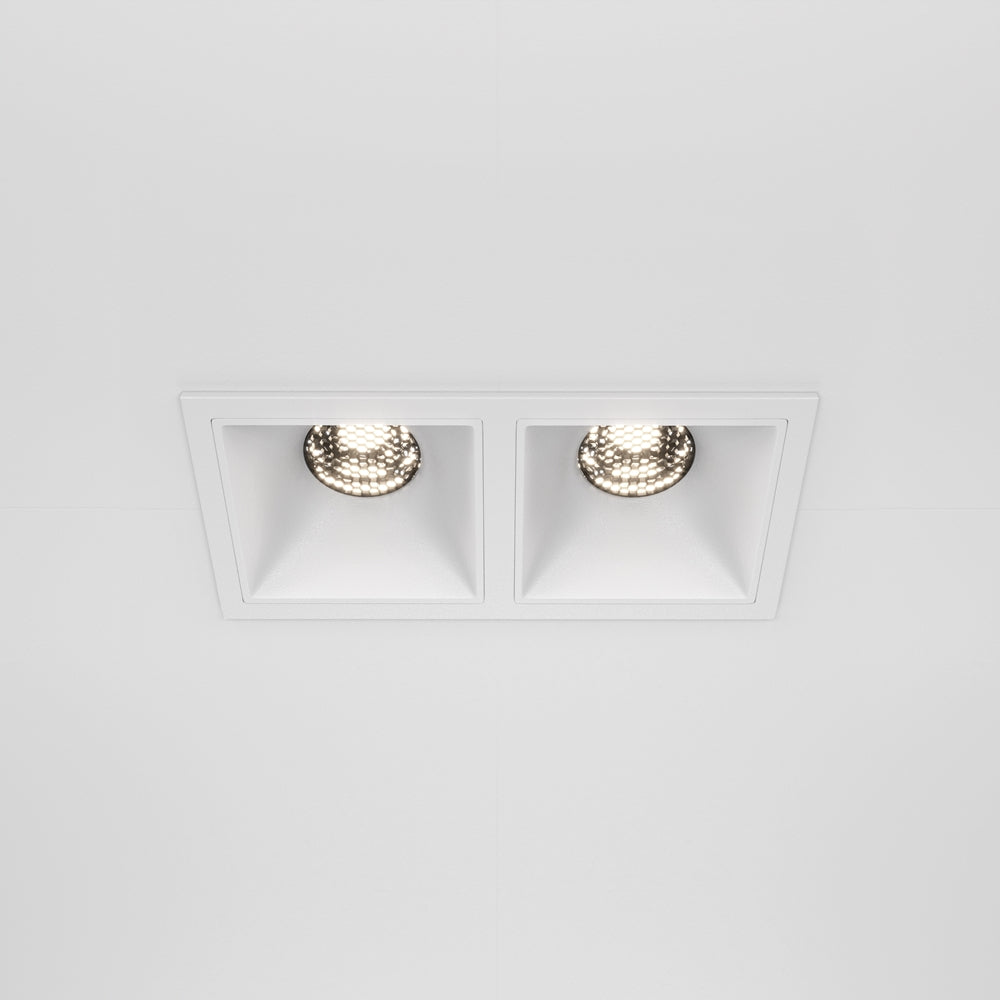 Maytoni downlight Alfa LED 10W 36° indbygget firkantet lampe, hvid