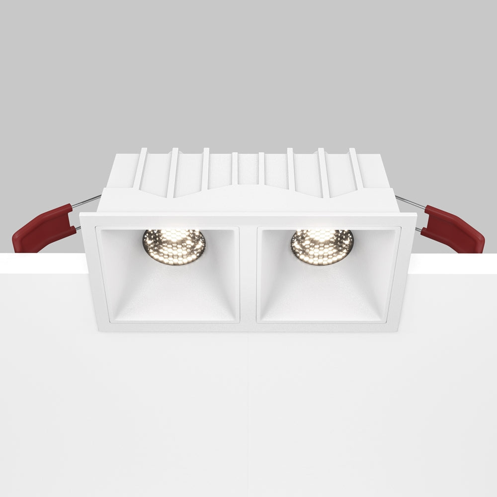 Maytoni downlight Alfa LED 10W 36° indbygget firkantet lampe, hvid