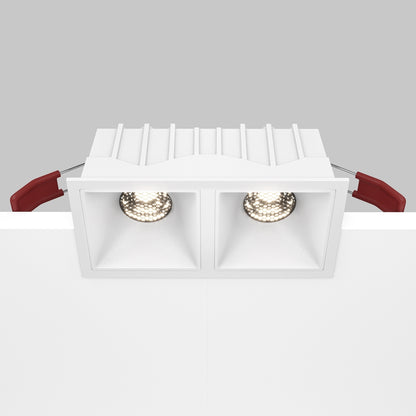 Maytoni downlight Alfa LED 10W 36° indbygget firkantet lampe, hvid