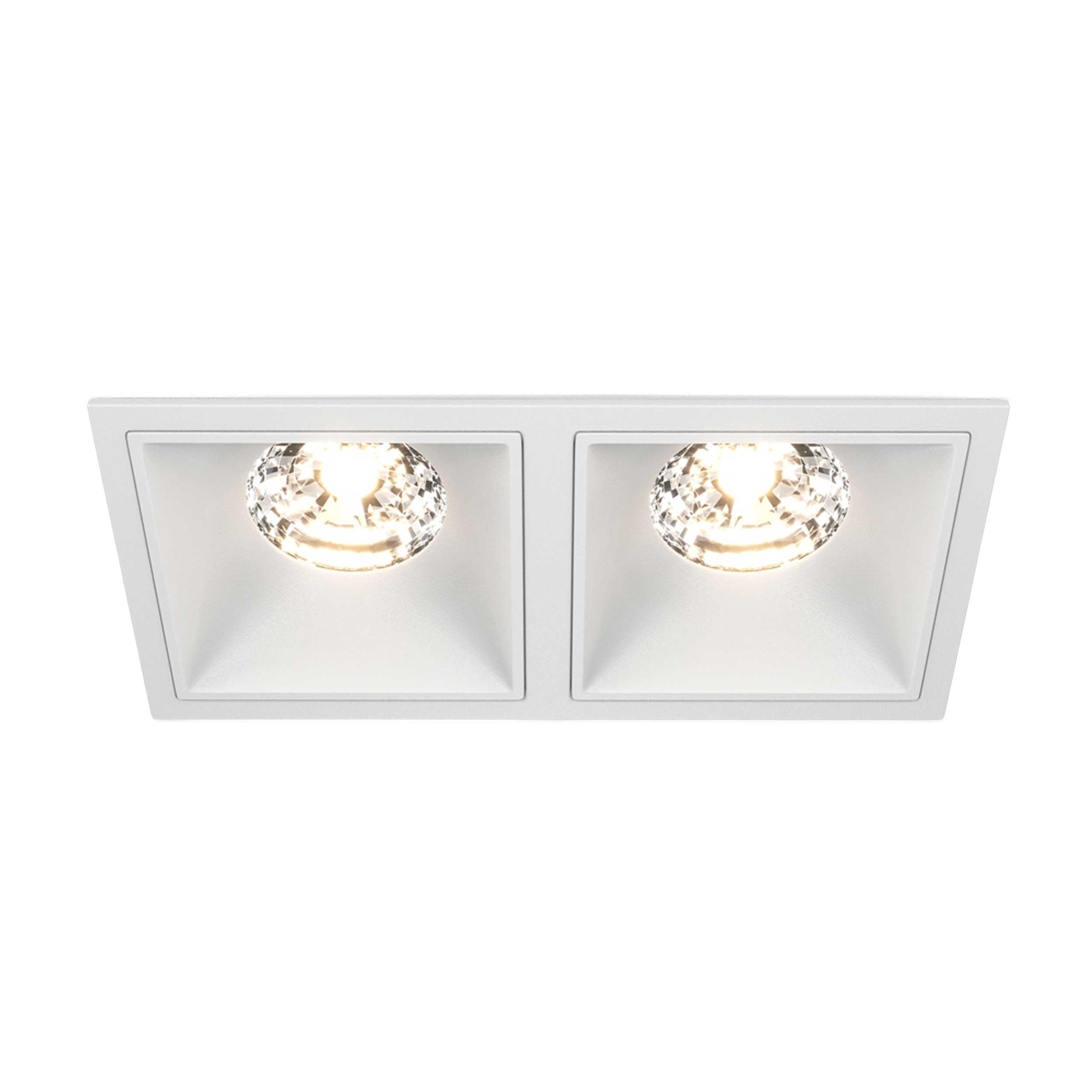 Maytoni downlight Alfa LED 15W 36° indbygget firkantet lampe, hvid