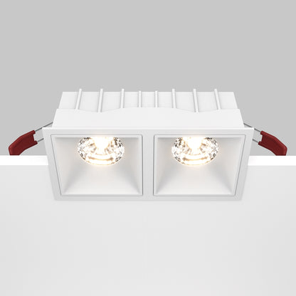 Maytoni downlight Alfa LED 15W 36° indbygget firkantet lampe, hvid