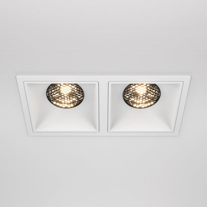 Maytoni downlight Alfa LED 15W 36° indbygget firkantet lampe, hvid
