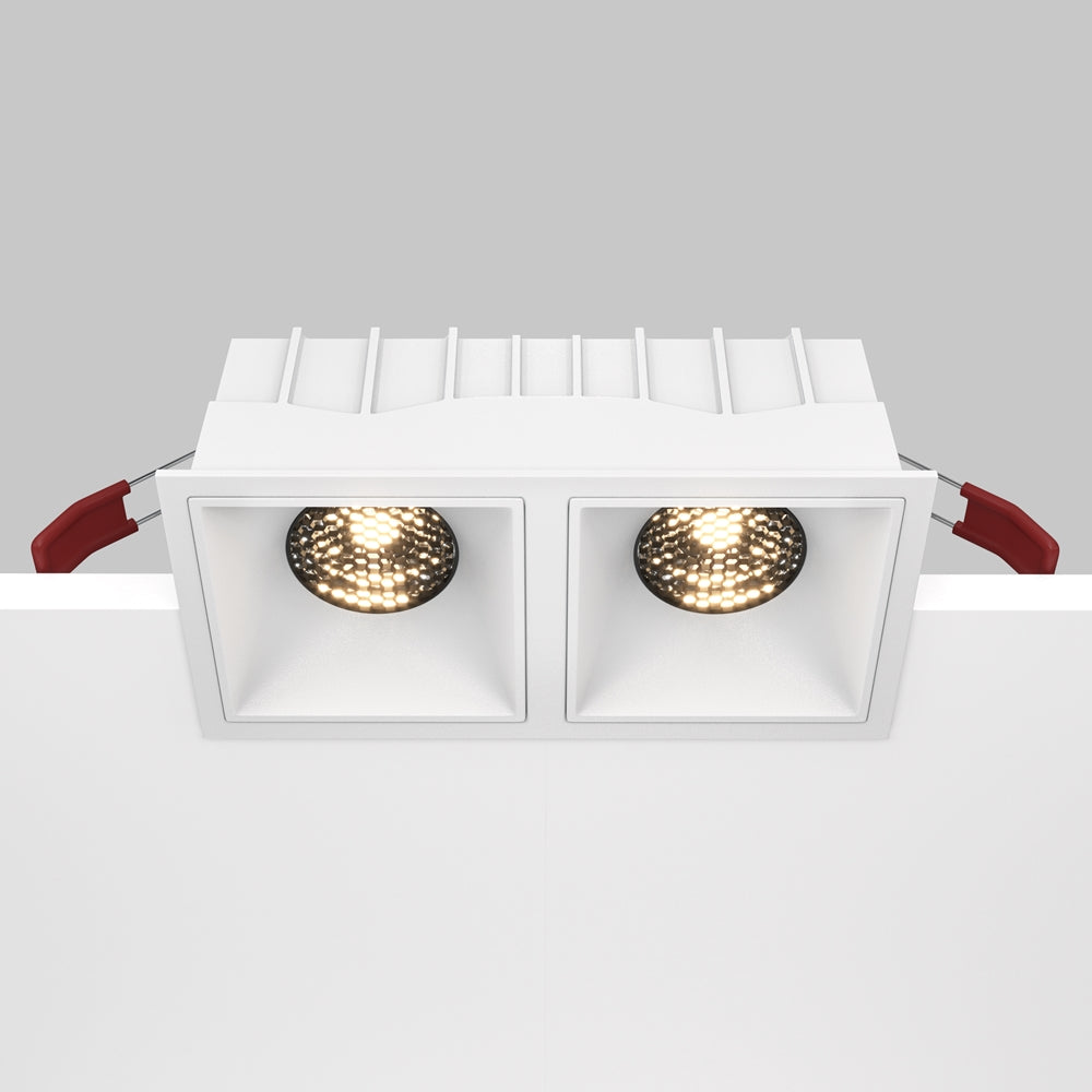 Maytoni downlight Alfa LED 15W 36° indbygget firkantet lampe, hvid