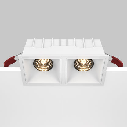 Maytoni downlight Alfa LED 15W 36° indbygget firkantet lampe, hvid