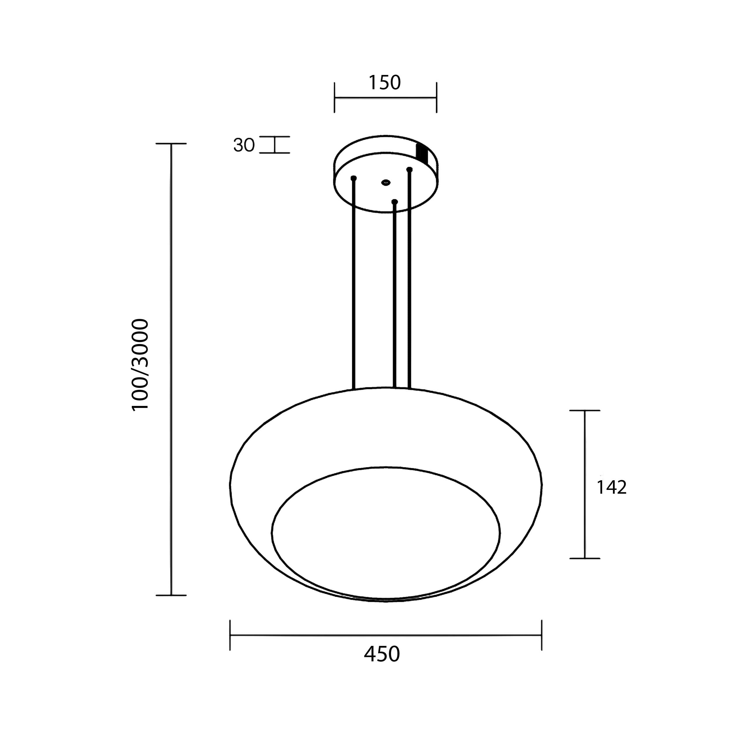 Maytoni Bassa LED-pendel