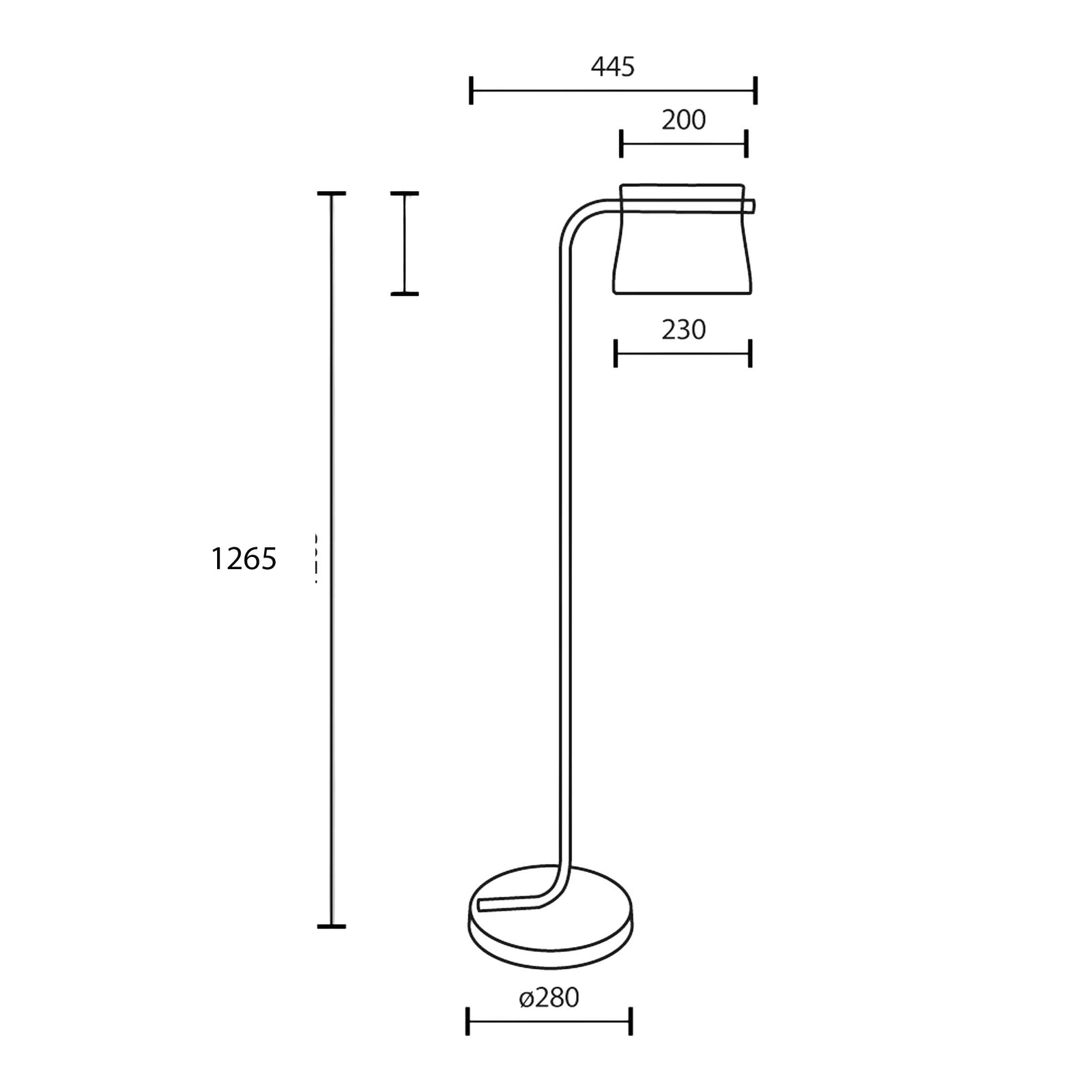 Maytoni Cabaret LED-gulvlampe