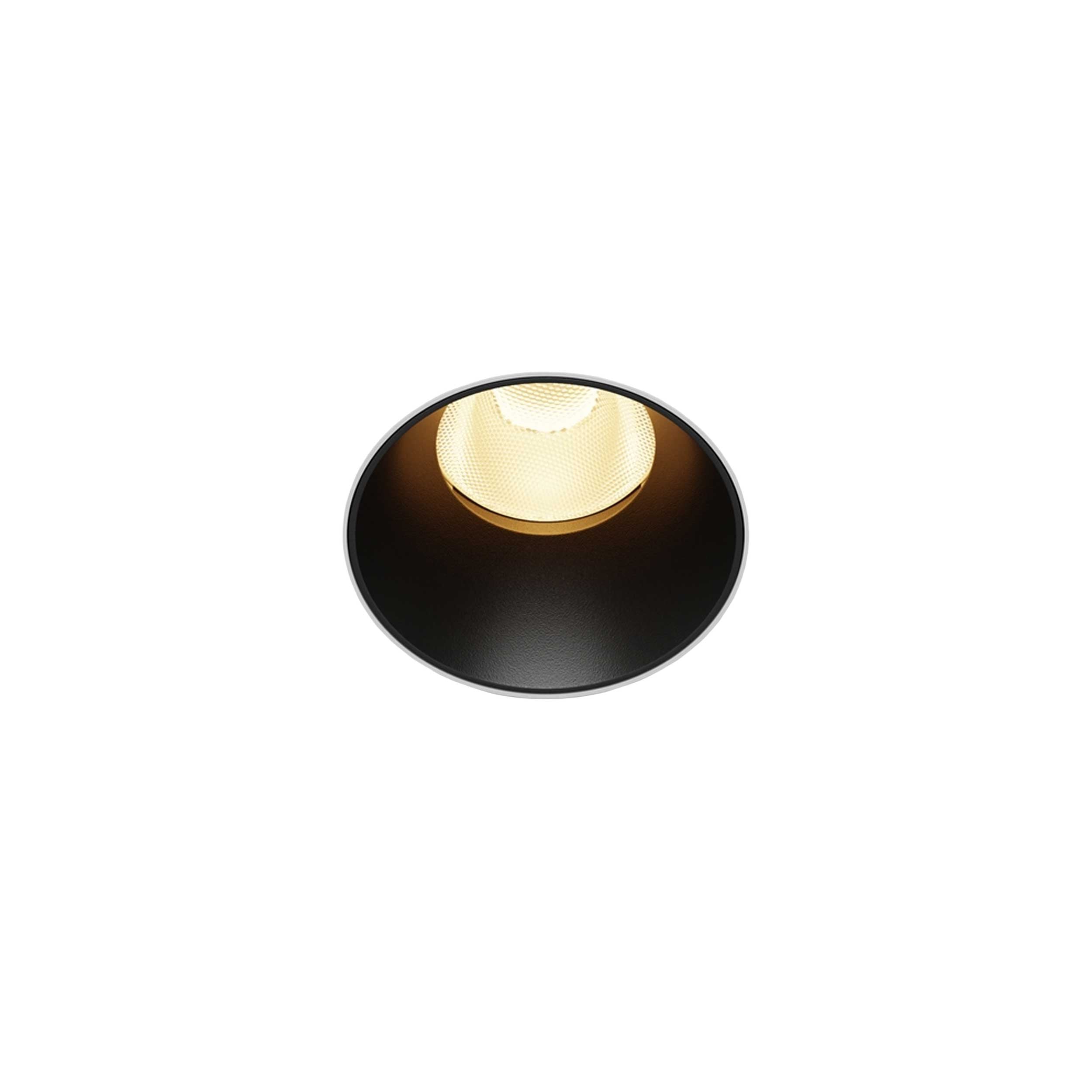 Maytoni downlight Dip LED 50° indbygget cirkulært lysarmatur, sort