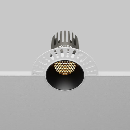 Maytoni downlight Dip LED 50° indbygget cirkulært lysarmatur, sort