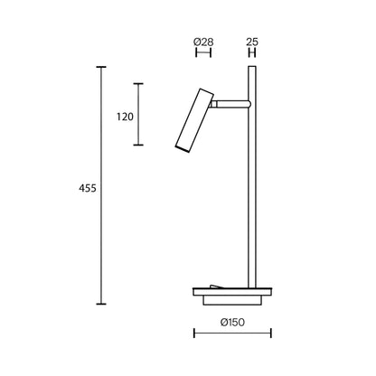 Maytoni Estudo LED-bordlampe