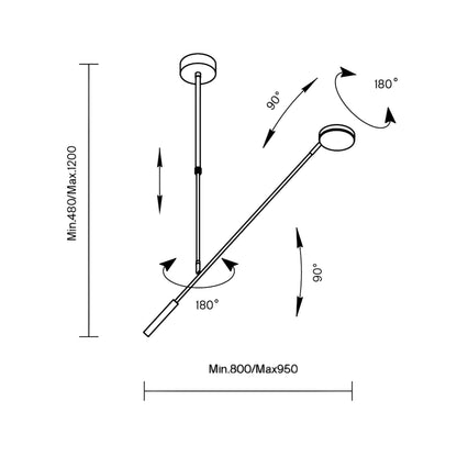 Maytoni Fad LED-vægarmatur