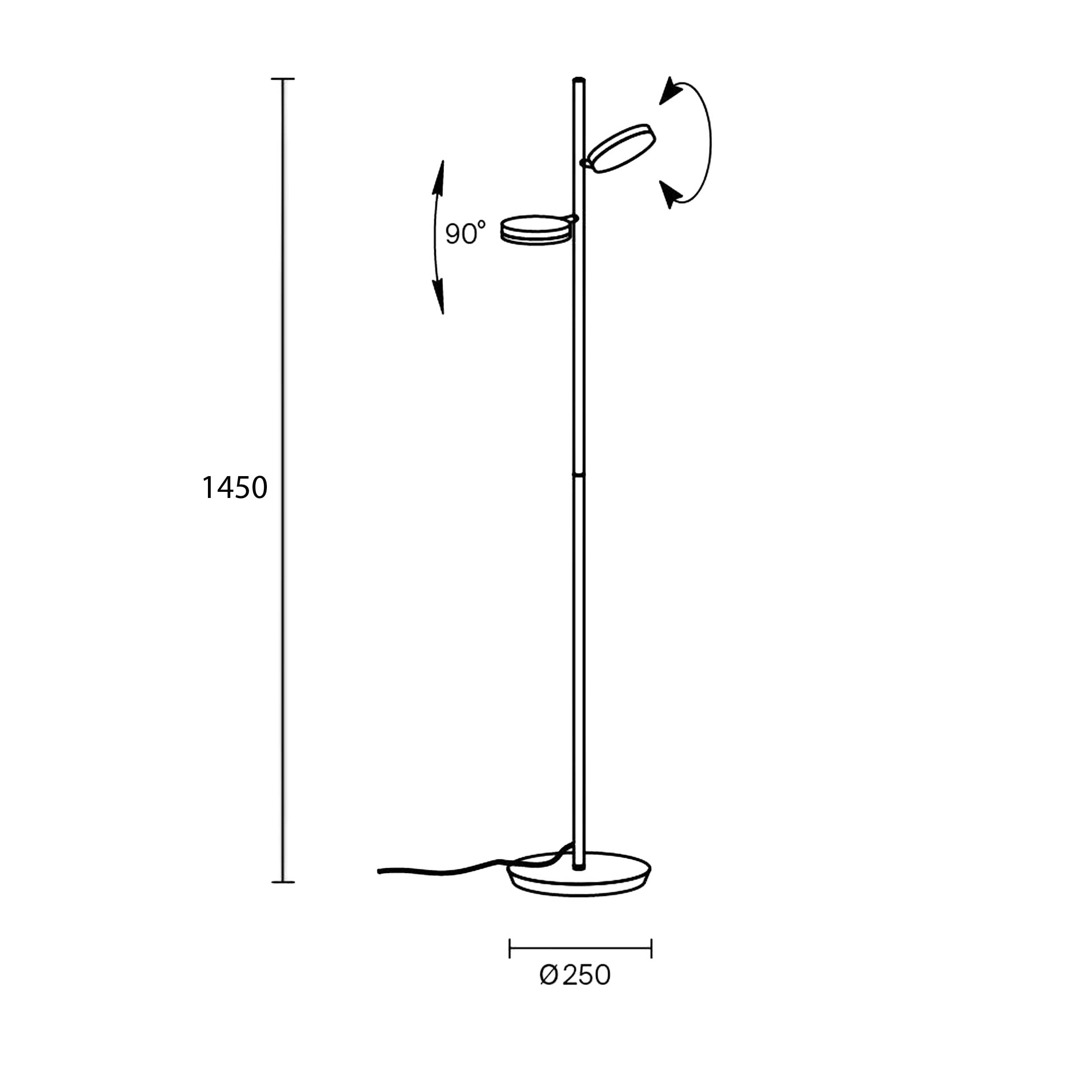 Maytoni Fad LED-gulvlampe