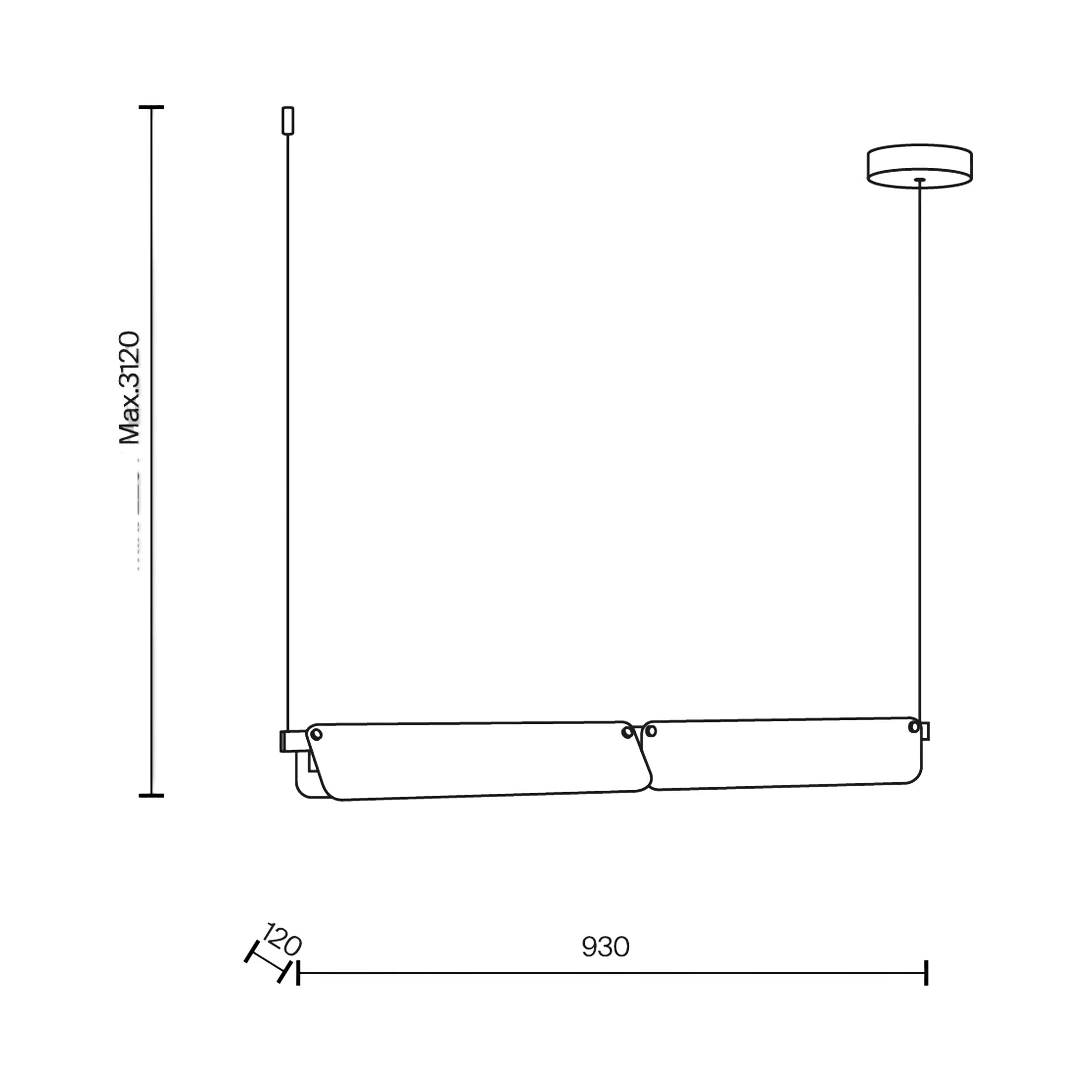 Maytoni Flat LED pendel