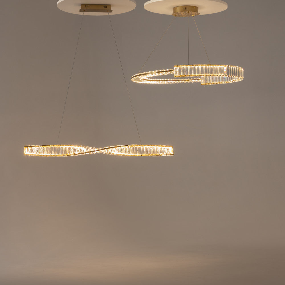 Maytoni Krone LED-pendel i cirkelform