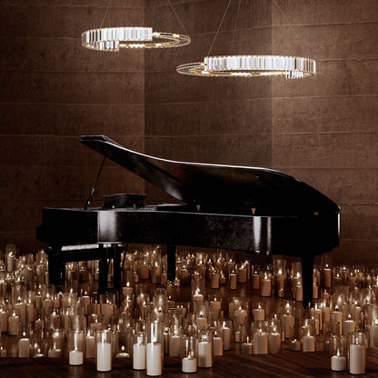 Maytoni Krone LED-pendel i cirkelform