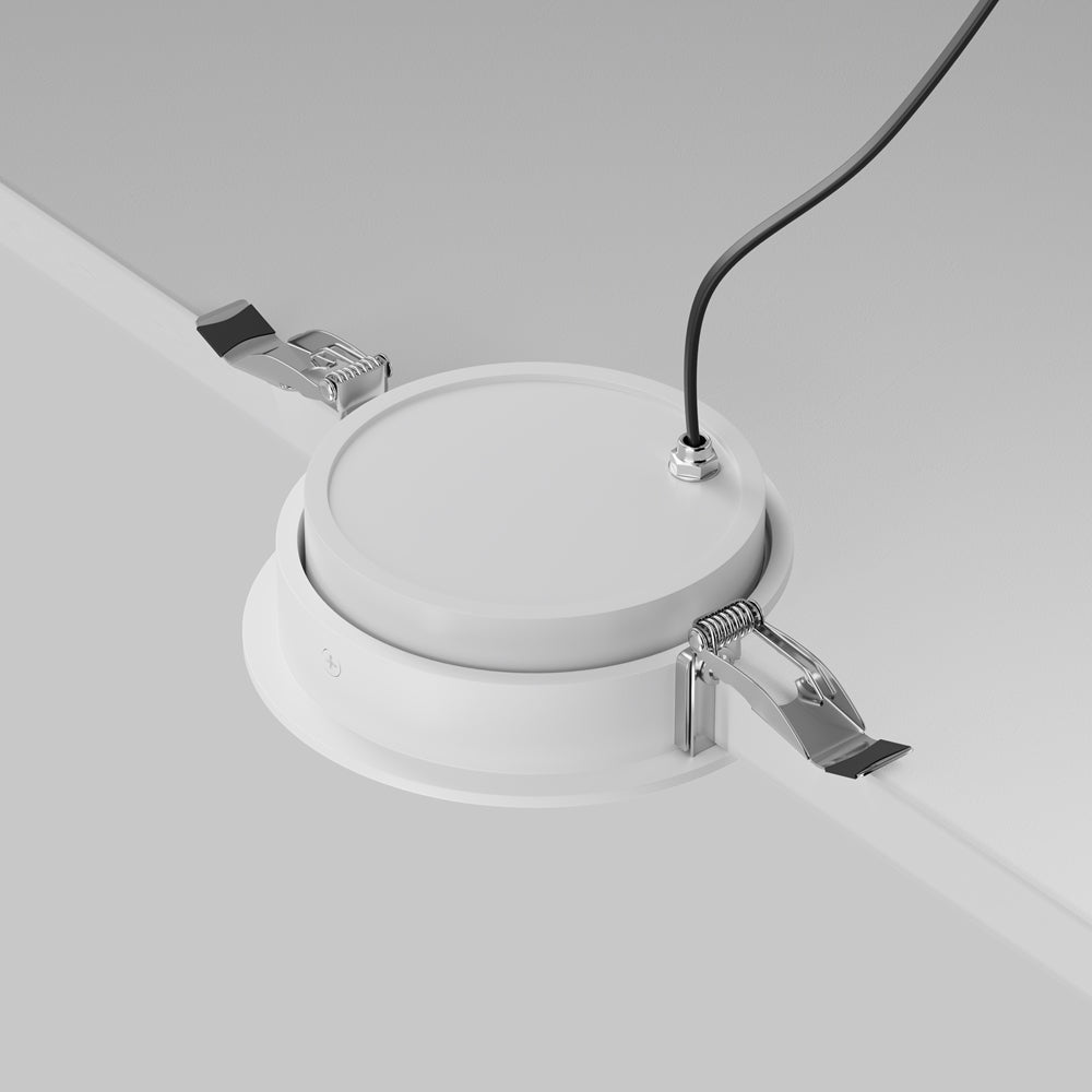 Maytoni downlight Lens LED 3000K 12W 70° indbygget cirkulært lysarmatur