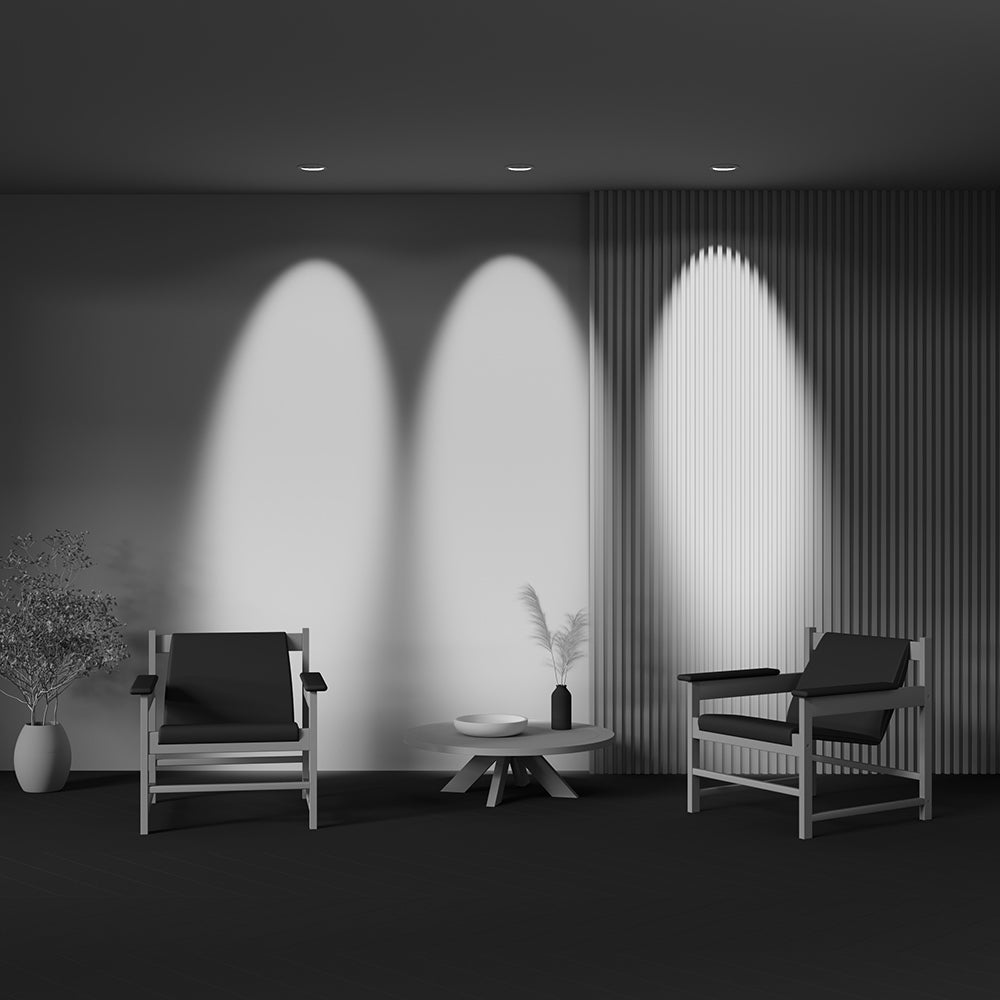 Maytoni downlight Lens LED 3000K 12W 70° indbygget cirkulært lysarmatur