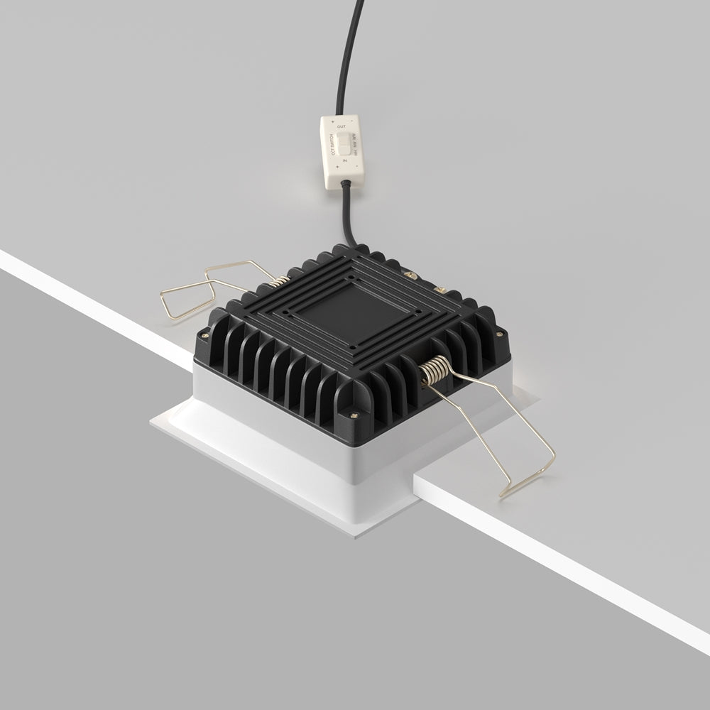 Maytoni downlight Okno LED 100° indbygget firkantet lampe
