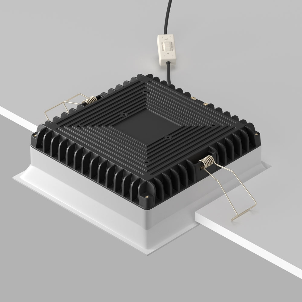 Maytoni downlight Okno LED 100° indbygget firkantet lampe