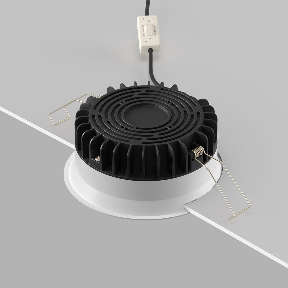 Maytoni downlight Okno LED 100° indbygget cirkulært lysarmatur