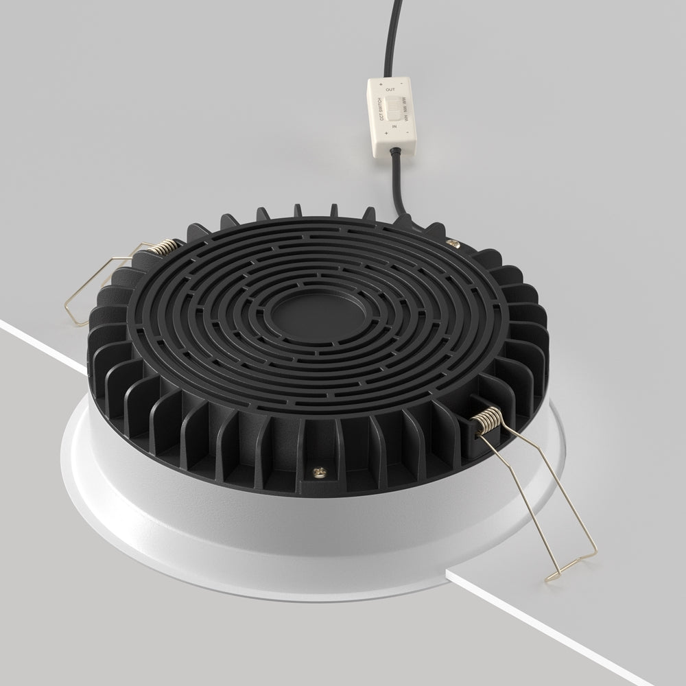 Maytoni downlight Okno LED 100° indbygget cirkulært lysarmatur