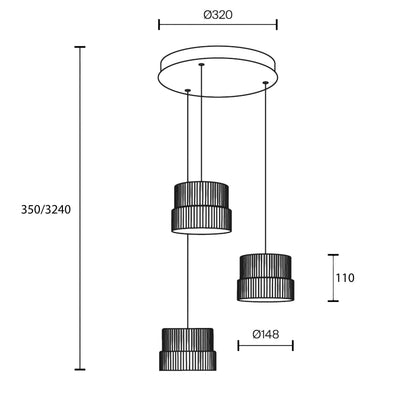 Maytoni Scala LED-pendel