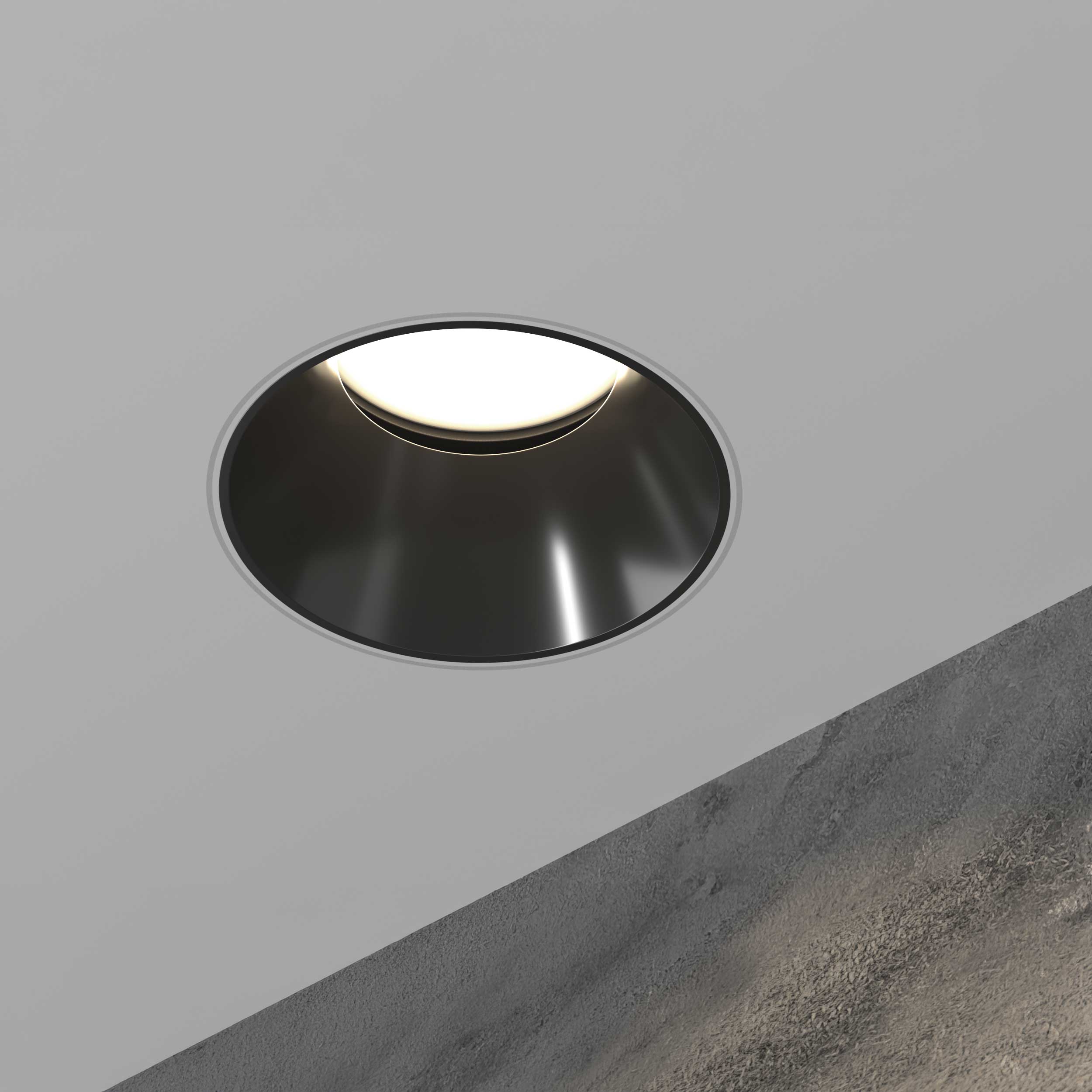 Maytoni downlight Share GU10 indbygget cirkulært lysarmatur