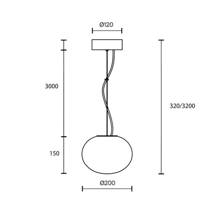 Maytoni Spume LED-pendel
