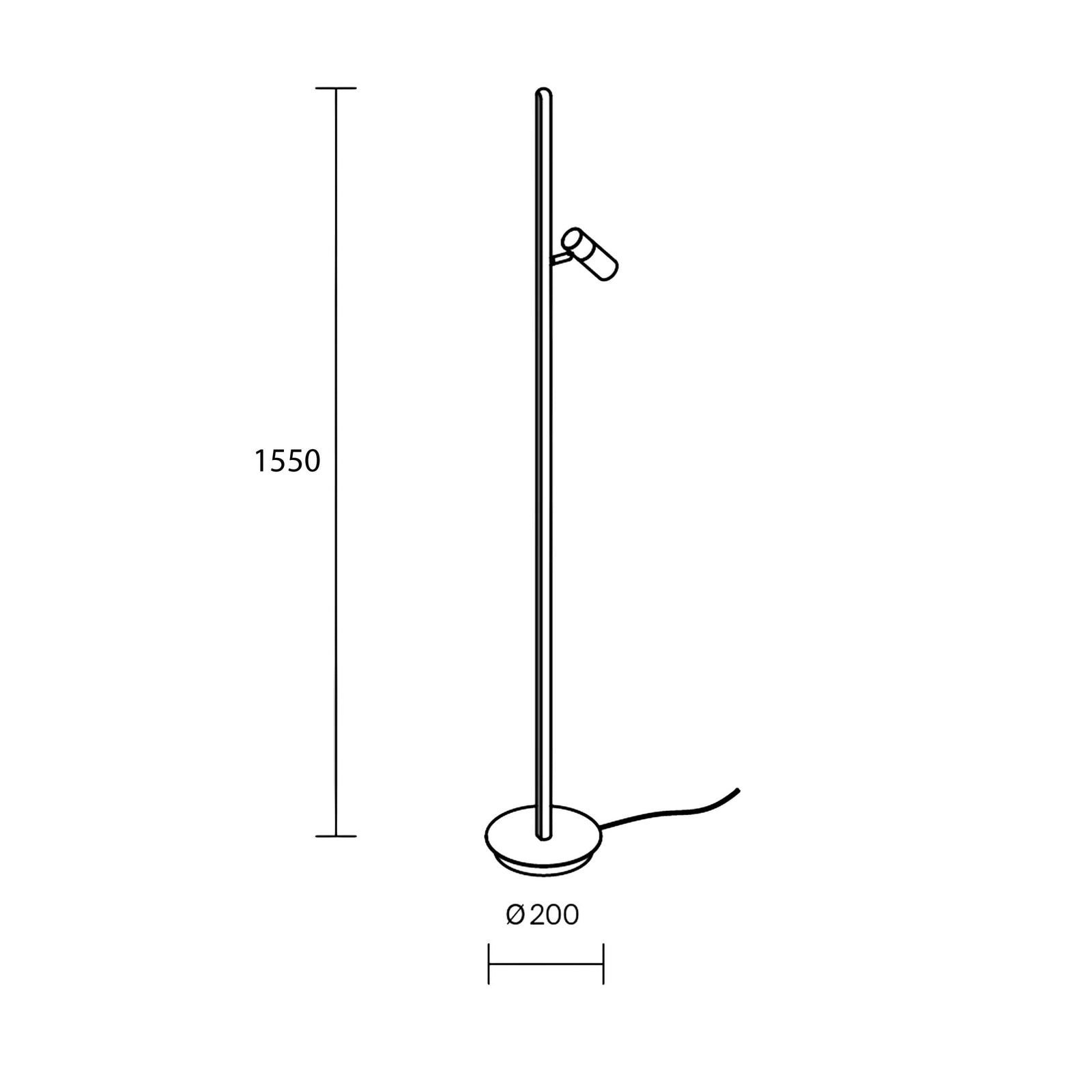 Maytoni Thin LED-gulvlampe