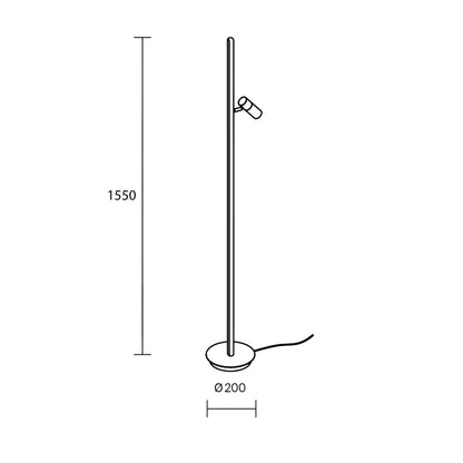 Maytoni Thin LED-gulvlampe