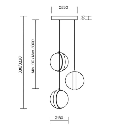 Maytoni Misterio LED-pendel