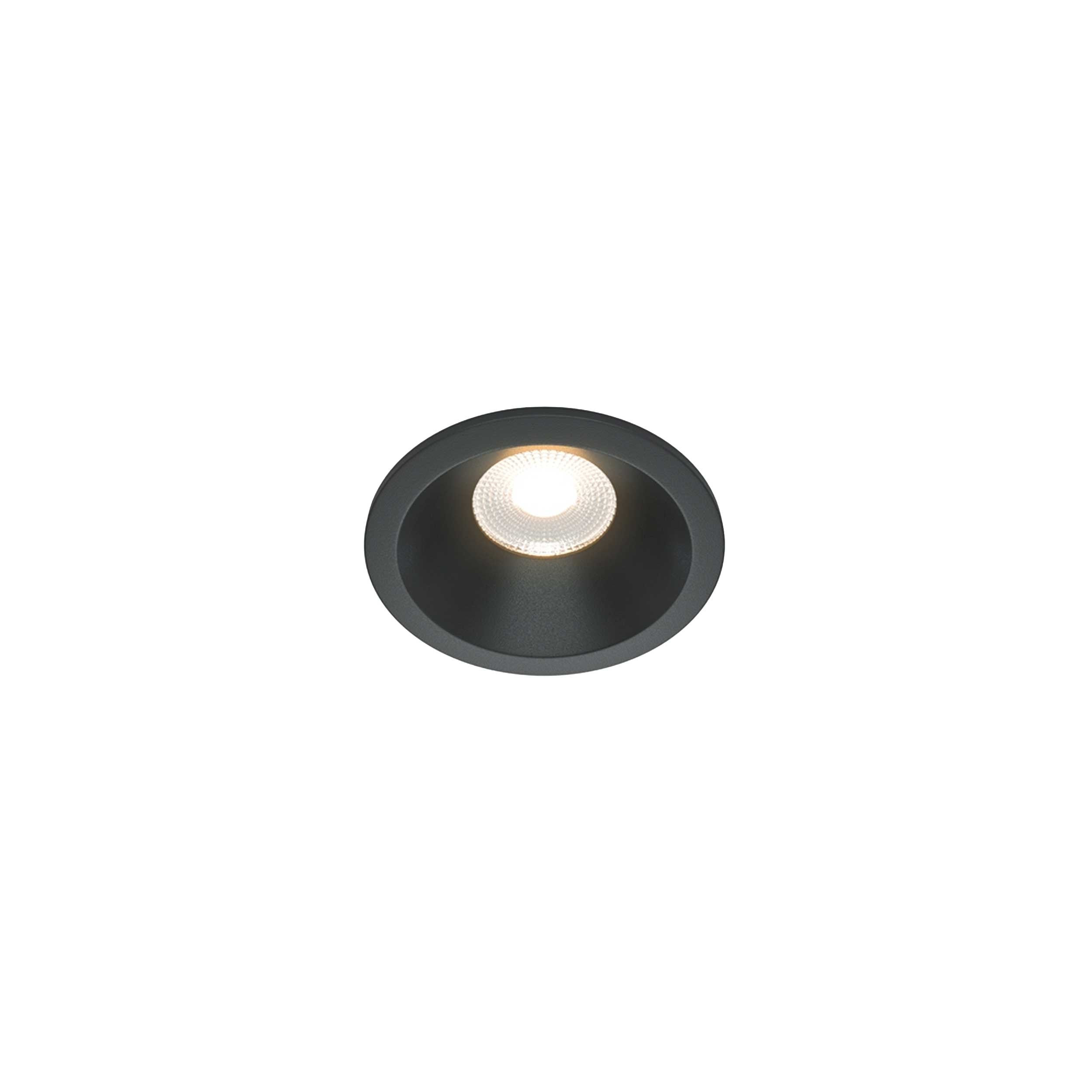 Maytoni downlight Zoom LED 60° indbygget cirkulært lysarmatur, sort