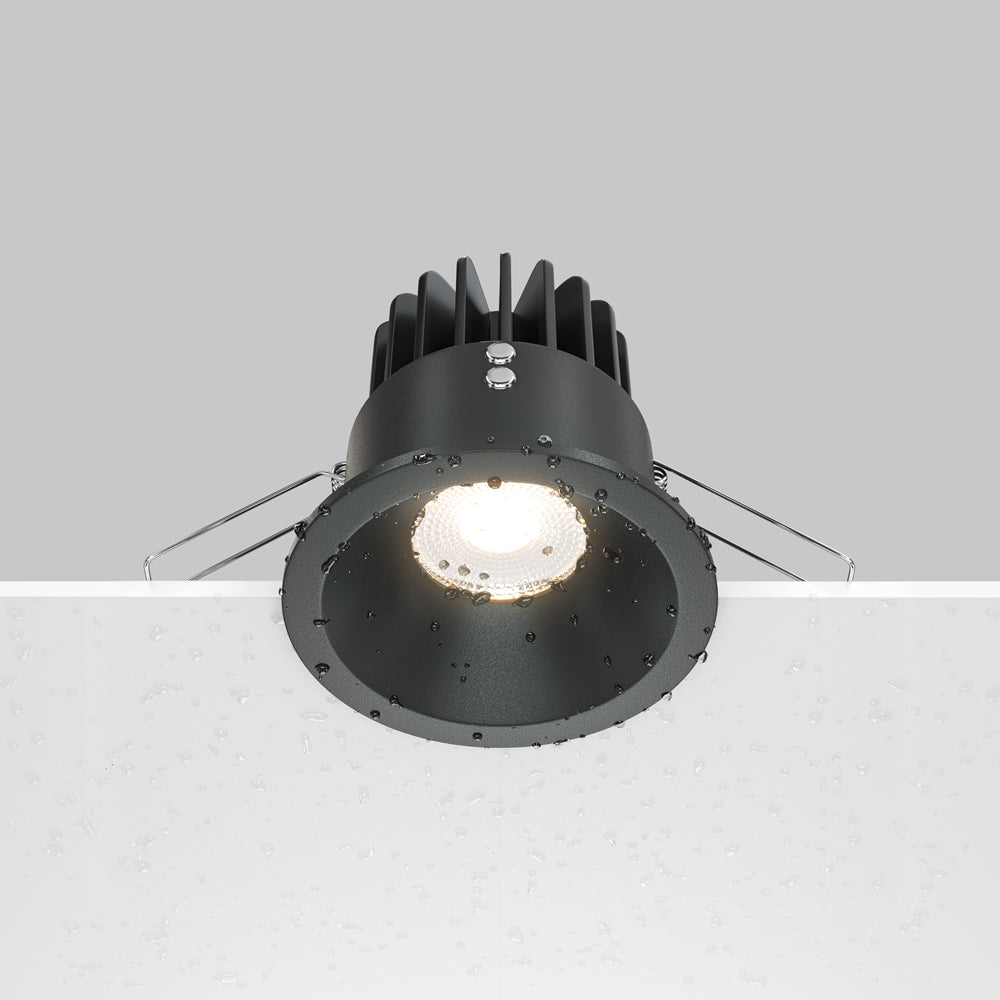 Maytoni downlight Zoom LED 60° indbygget cirkulært lysarmatur, sort