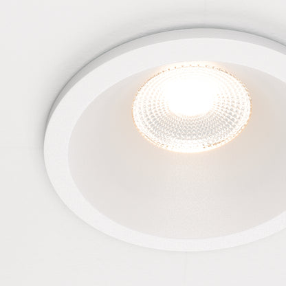 Maytoni downlight Zoom LED 60° indbygget cirkulært lysarmatur, hvid