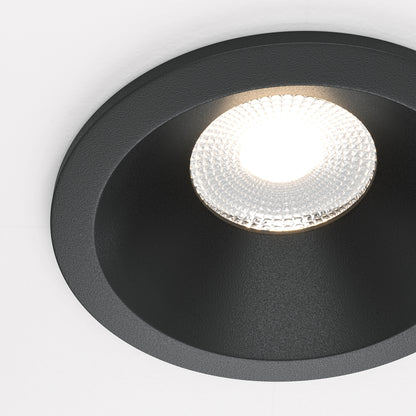 Maytoni downlight Zoom LED 60° indbygget cirkulært lysarmatur, sort
