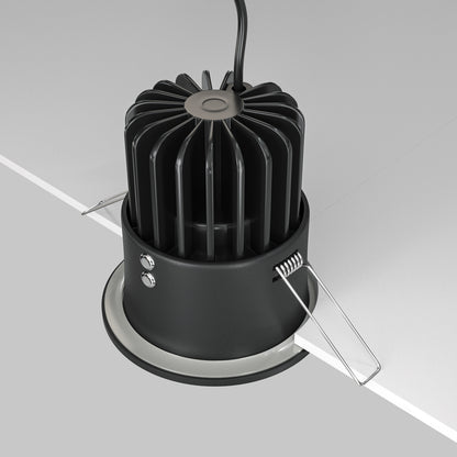 Maytoni downlight Zoom LED 60° indbygget cirkulært lysarmatur, sort
