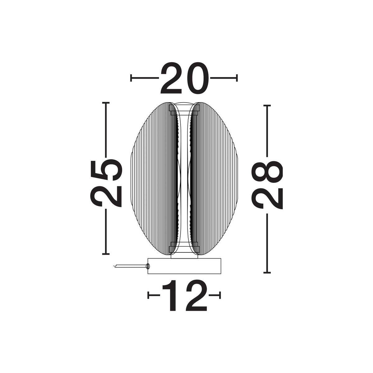 Nova Luce Noir LED-bordlampe