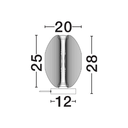 Nova Luce Noir LED-bordlampe