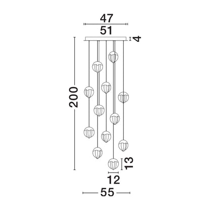 Nova Luce Alicia LED-pendel