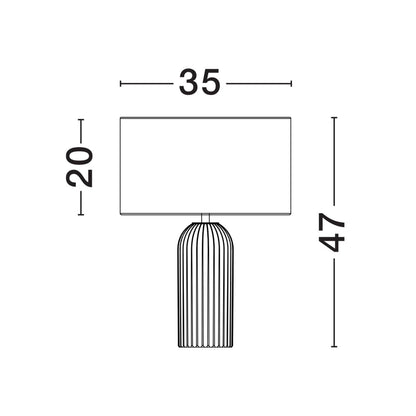 Nova Luce Ammos E27 bordlampe
