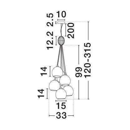 Nova Luce Meline LED-pendel