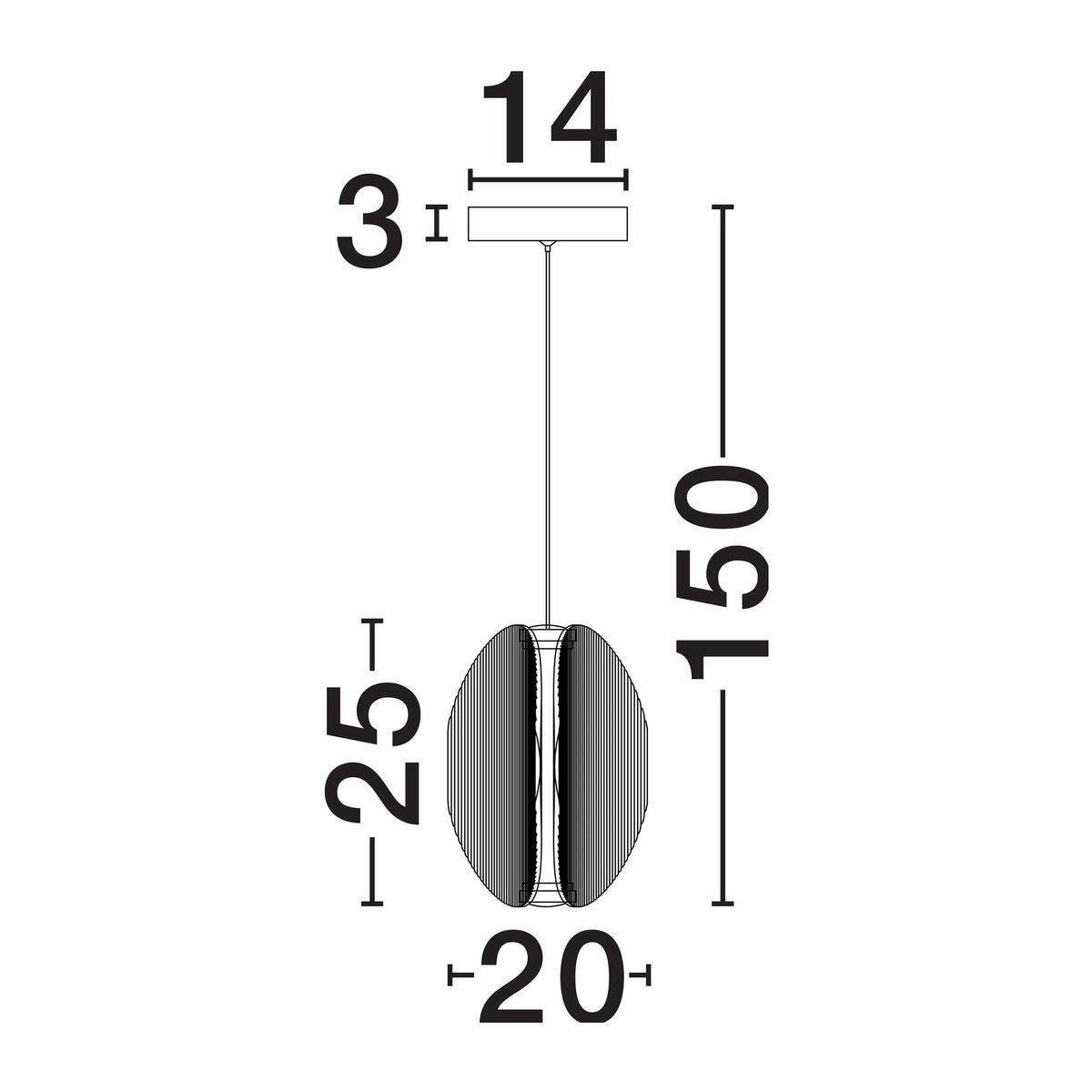 Nova Luce Noir LED-pendel